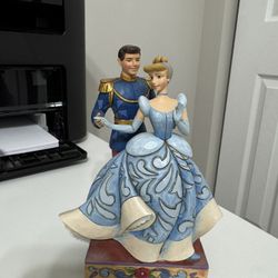 Jim Shore Disney Traditions figurine of Cinderella and Prince Charming.