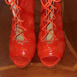 Burju Dancing Stiletto Heels Lace-Up Boots