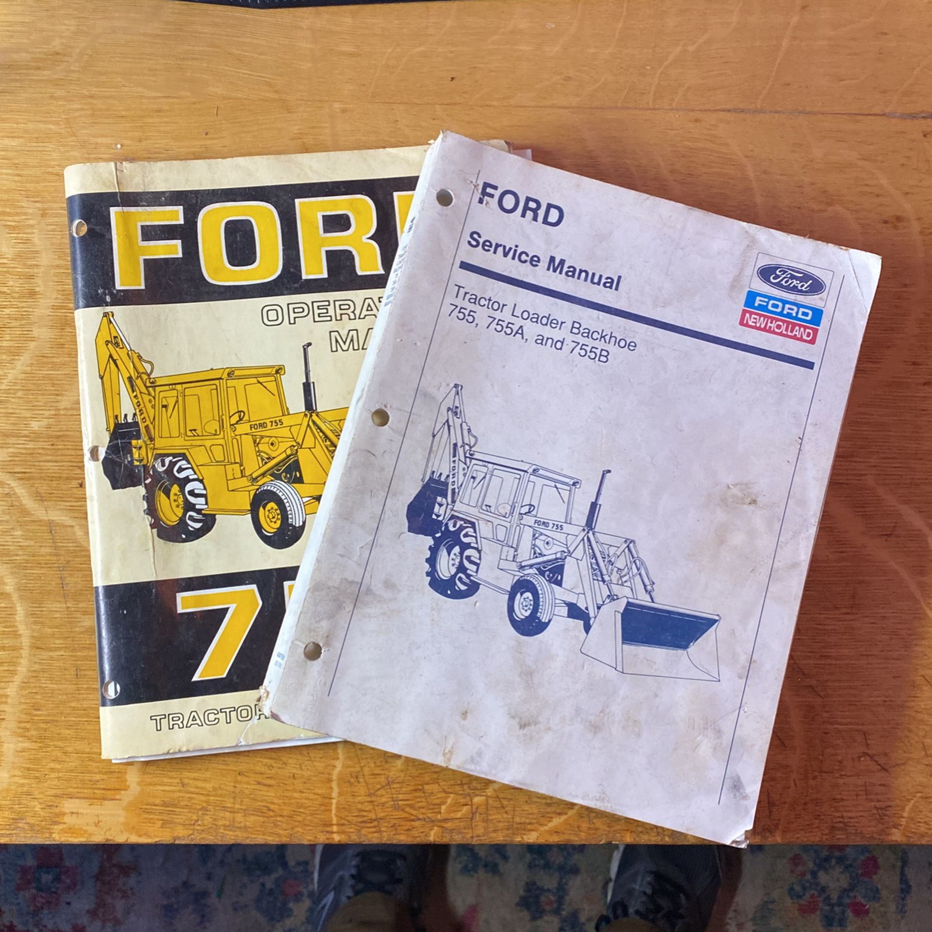 Ford 755 Backhoe Factory Manuals