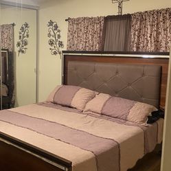 Cal King Frame + Mattress