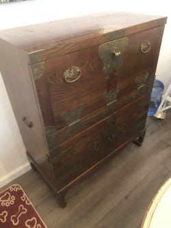 Antique Asian secretary desk