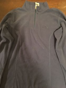 Blue North face fleece size m