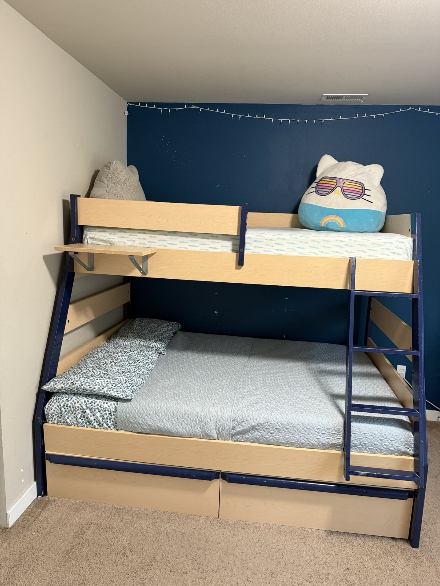 3 Pcs Full Size Bunk Bedroom Set (bunk Bed FREE!)
