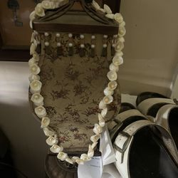 Vintage Spiral Shell Bead Necklace – Natural Coastal Boho Jewelry