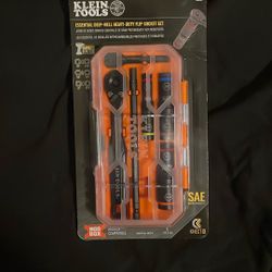 Klein Tools Essential Deep Well Heavy Duty Flip Socket Set