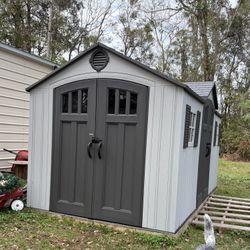 8x15 LifeTime Storage Shed With Solid Wood Platform