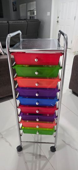 10 drawer Rolling cart