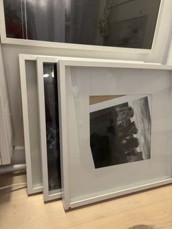 3 Square IKEA Frames With Mats