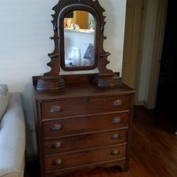 1890s Mirrored Dresser 
