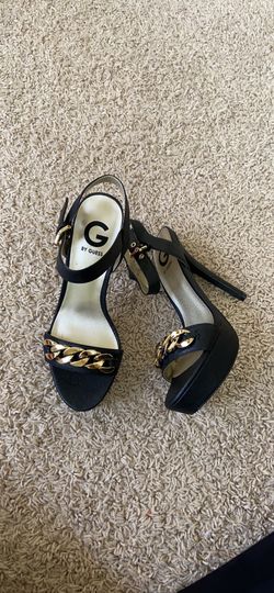 G by guess black heels size 8