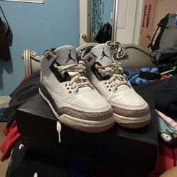jordan 3’s retro white/anthracite red stardust