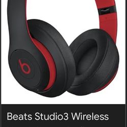Beats  Studio 3 Red & Black Wireless Noise Cancelling 