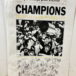 Original Pittsburgh Penguins Stanley Cup Celebration Poster
