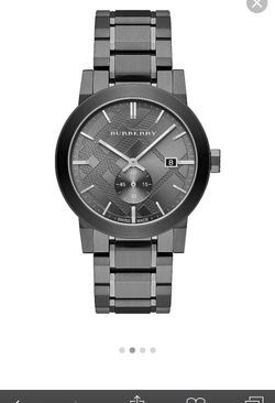 Brand New Gunmetal BURBERRY watch