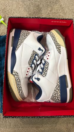 Nike Air Jordan 3 Retro True Blue 2016 sz.9 854262-106 OG III Cement Fire Black