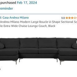 Black Sectional