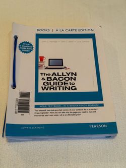 The Allyn & Bacon Guide to Writing, 7th Edition – Unbound (À La Carte Edition) – Like New