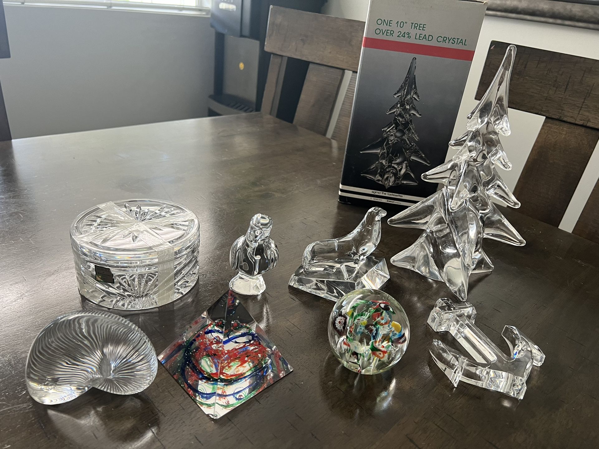 8 Pcs Crystal Glass Paperweight