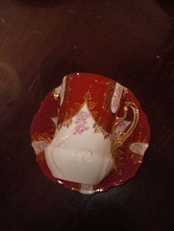 Antique teacup and saucer