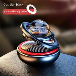 Solar-Powered Car Aromatherapy – Rotating Air Freshener