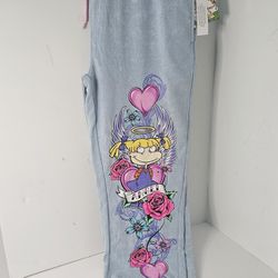 Womens XL Nickelodeon Rugrats Angela Angel Jogger Pants 