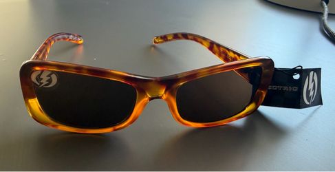 Brand New Y2K Electric JOULE Sunglasses Gloss Spotted Tort Grey VTG 2002