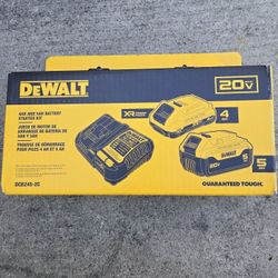 Dewalt 20v Batteries 5.0 Ah And 4.0 Ah XR Powerpack And Charger 