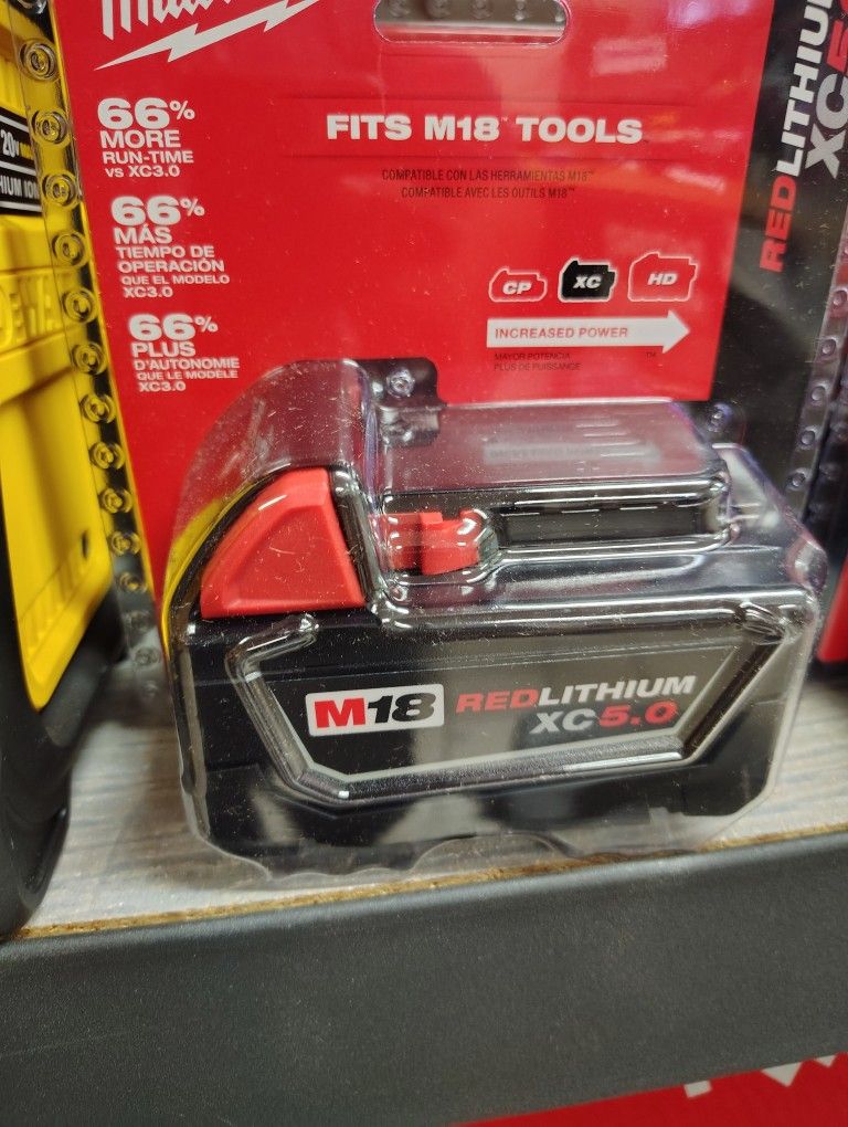 Milwaukee 5.0ah Battery