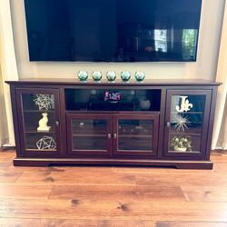 70” Dark Brown TV Console / Media Cabinet