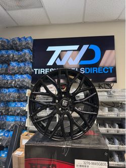 (Set of 4) Touren TR76 19x8.5 5x112 +35mm Gloss Black Wheels Rims 19" Inch