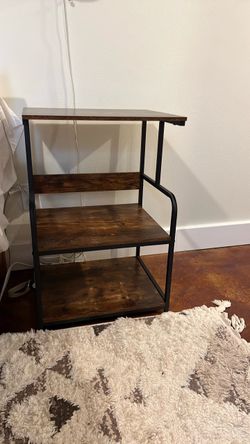 Table Stand with Storage Shelf