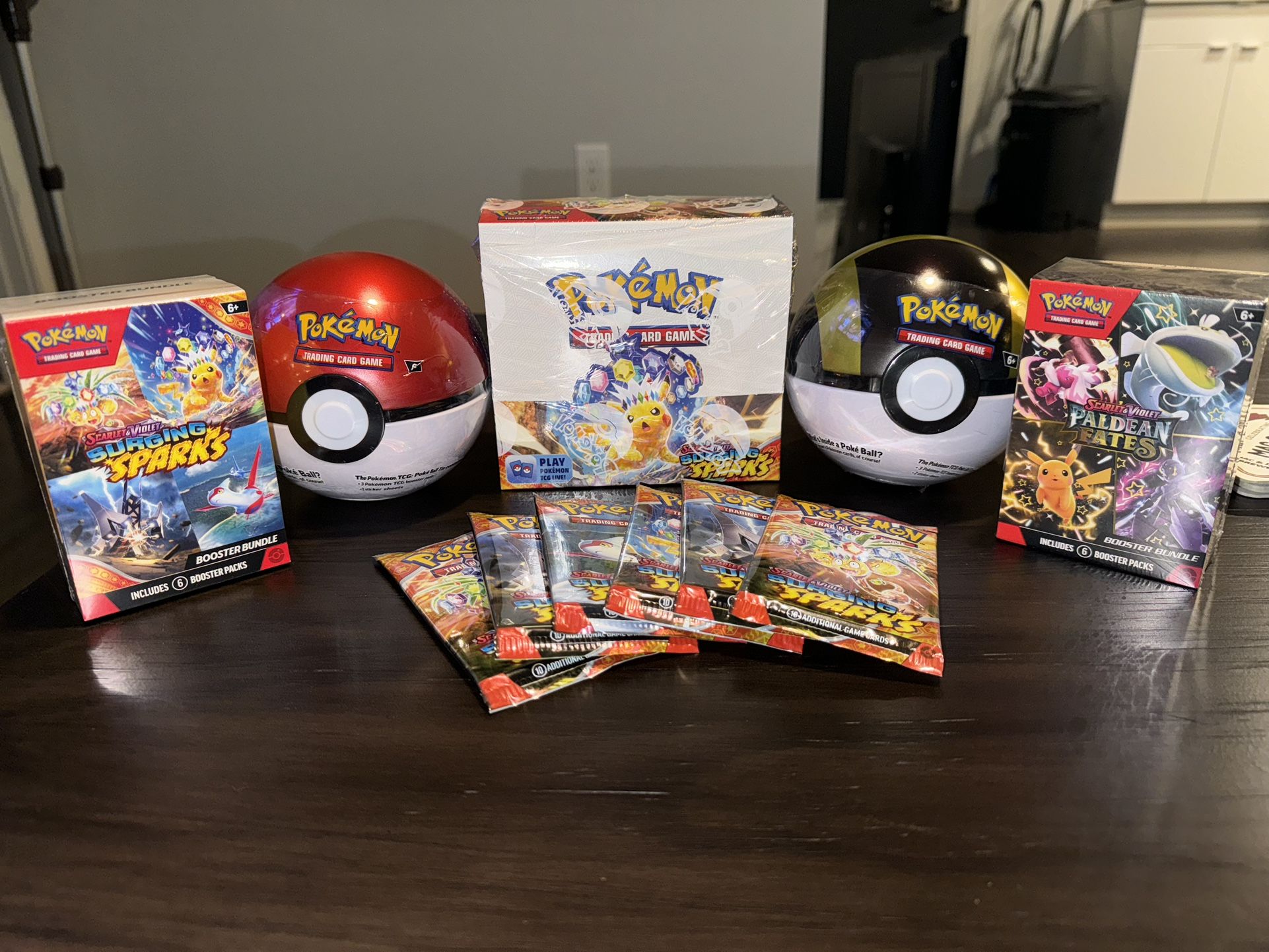 Pokemon Surging Sparks And Paldean Fates Boosters/bundles/singles