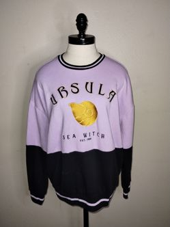Disney the Little Mermaid Ursula  Sea Witch Crewneck Sweater Women's Size XS