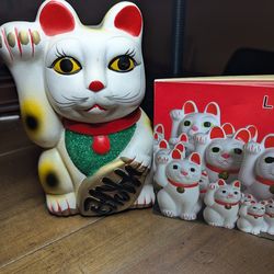 Lucky Cat coun bank and info book