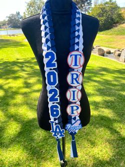 Los Angeles Dodgers Graduation Lei