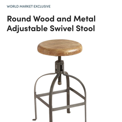 Adjustable height bar stools (4)