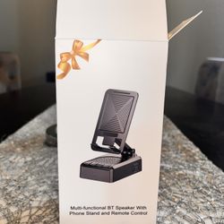 Phone Holder With Remote, Built In Speaker And Microphone 