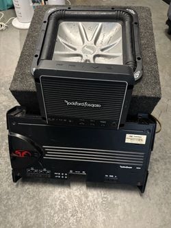 Kicker speaker Rockford fosgate amplifier