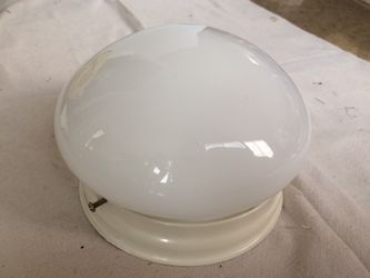 Used white flush mount ceiling light