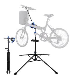 Pro Mechanic Bicycle Repair Workshop Stand Maintenance Rack with Tool Tray Extensible Bike
