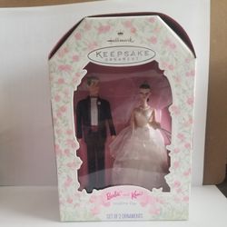 Hallmark Keepsake Barbie And Ken Wedding Collectable Ornament 