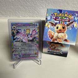 Espeon EX 34/131 Holo Pokémon TCG Prismatic Evolutions Double Rare Mint Card