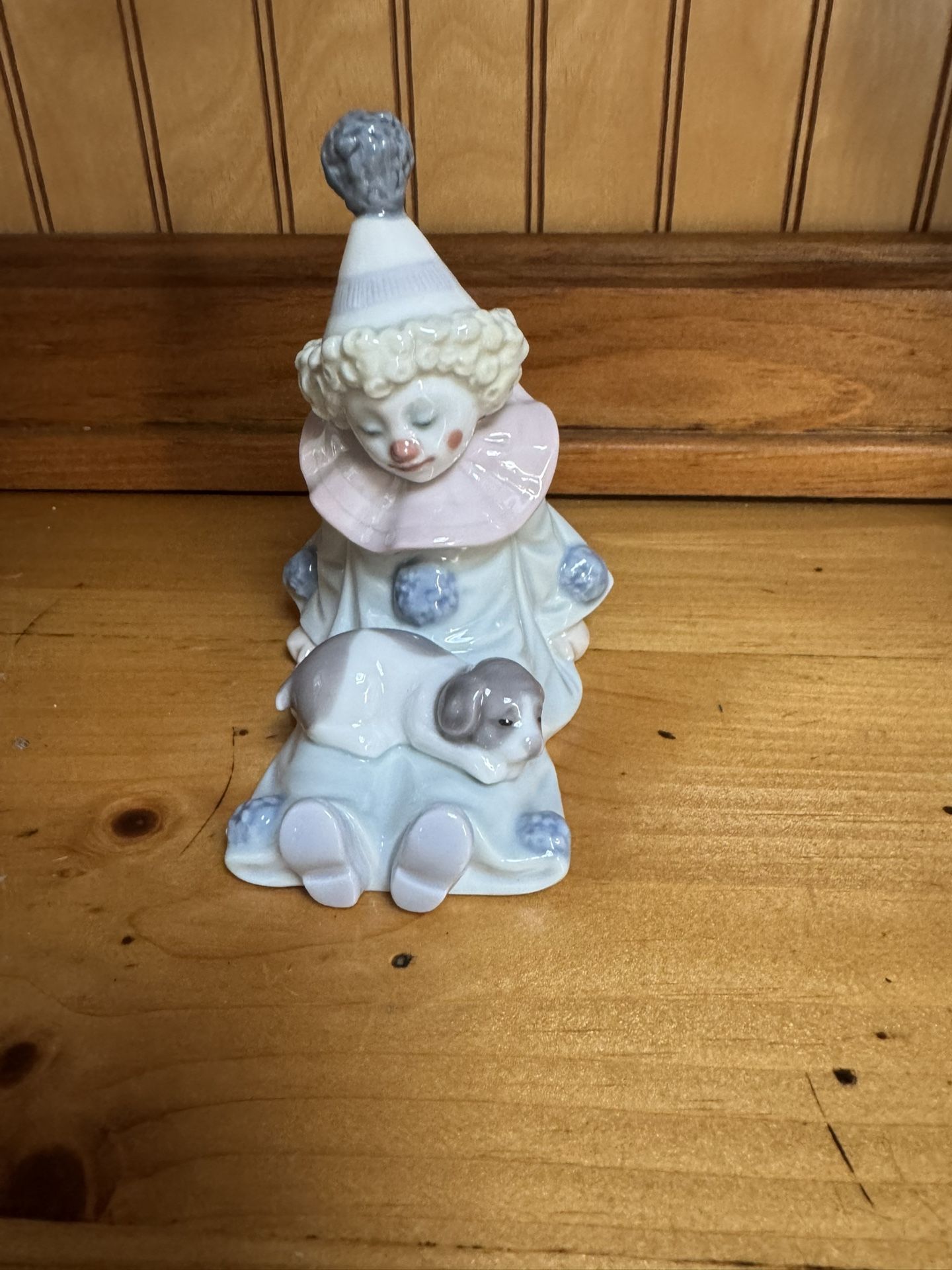 Lladro Pierrot with Puppy # 5277