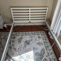 IKEA TARVA Queen Bed Frame With Wooden Slats 