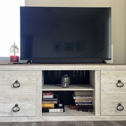 Rustic Light Wood TV Stand / Media Console - 60" Wide 