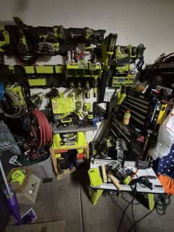 Large Ryobi Power Tool Collection