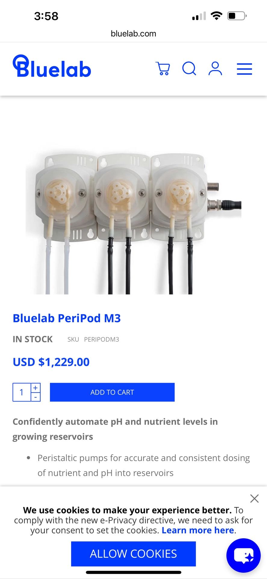 Bluelab Peripod M3