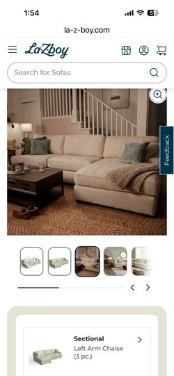 Paxton Sectional Sofa with Chaise