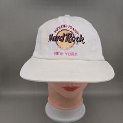 Vintage Hard Rock Cafe New York Save The Planet Adjustable Strapback Hat