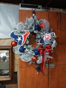 Custom Holiday Sports Christmas Wreaths